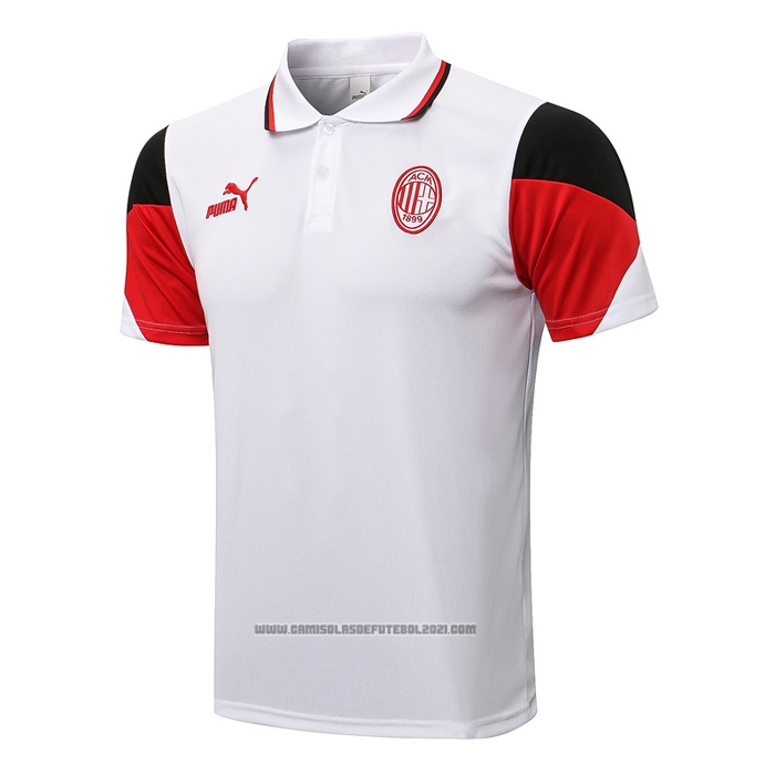 Camisola Polo AC Milao 2021-2022 Branco